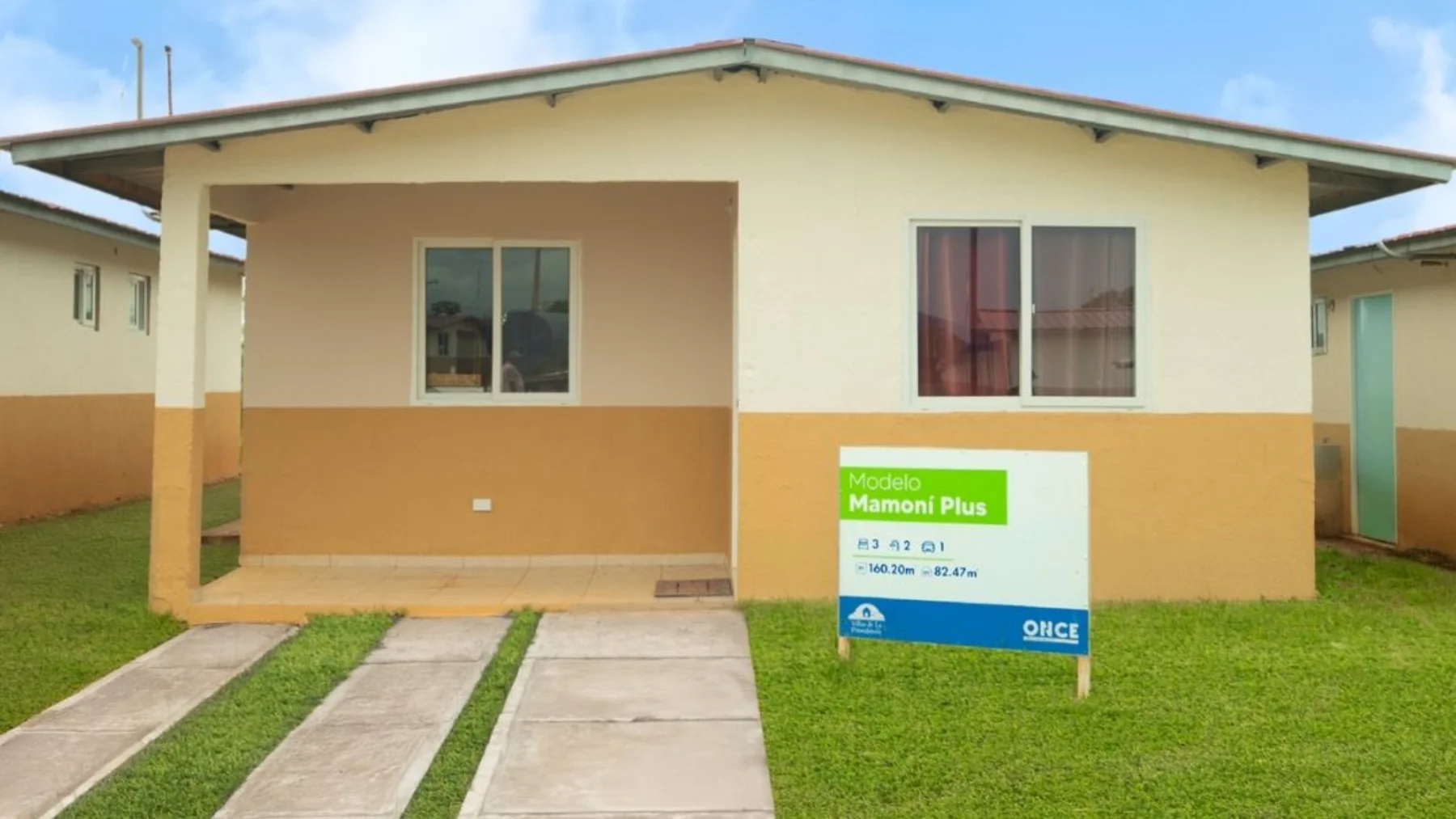 Fotografía oficial de una casa modelo Mamoní Plus en Villas de la Providencia